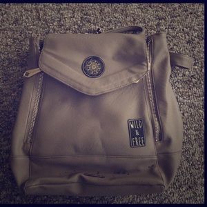 Beige backpack .. so cute!!